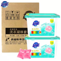 超能 花漾护色洗衣凝珠 400g(50颗)*2