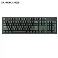 杜伽K310 104键cherry樱桃轴可编程背光机械键盘 TAURUS K310仓峦墨(无光) 樱桃红轴