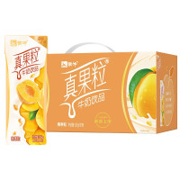 蒙牛(MENGNIU) 蒙牛 真果粒黄桃果粒牛奶饮品50g*12盒 /提