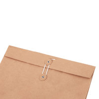 齐心 AP-120 本色纯木浆牛皮纸 文件袋 A4 横式 10个/套 yz