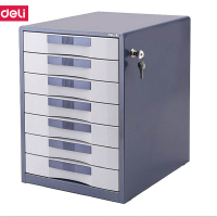 得力(deli) M 9703七层金属外壳文件柜(闪银蓝) G