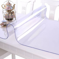 森源龍 餐桌垫加厚无味软玻璃PVC桌布 防水防油桌垫透明水晶板免洗塑料茶几垫台布垫隔热垫