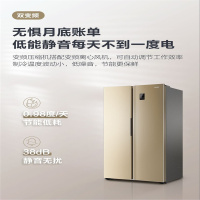 海尔冰箱 480升 金色 精细存储 高颜值 多口之家 变频超薄大容量电冰箱 BCD-480WBPT yz