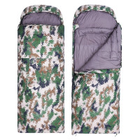 宇亿 睡袋防潮加宽迷彩睡袋户外防寒保暖冬季露营加厚保暖装备