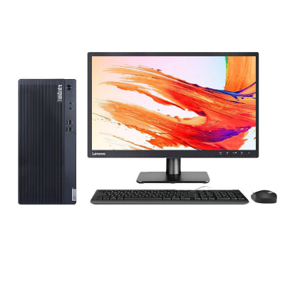 联想(Lenovo)E77S台式电脑 I5-10400/8G/1T/23.8.寸显示器 win10 音箱