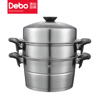 德铂(Debo)诺尔曼不锈钢双层蒸锅28cm DEP-602
