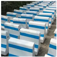 蓝色水泥墩95公斤+2条3米横杆/套定制品