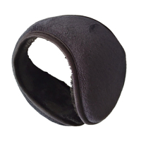 未易 手套冬季骑行保暖加绒防风防寒触屏运动手套+护耳套冬天毛绒耳罩后戴式 橙色