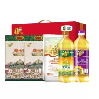 中粮福临门大礼包五谷杂粮礼盒粗粮组合装米面油送礼员工福利 福临门米面油礼盒D