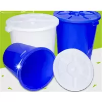 大号加厚塑料水桶带盖圆桶300L 储水桶大白桶垃圾塑胶桶