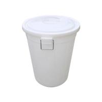 大号特厚塑料水桶带盖圆桶100L储水桶大白桶垃圾塑胶桶带盖