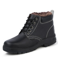 安全牌 防寒雪地靴耐磨棉靴子 8163黑色 38-42码 单位:双