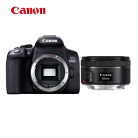 佳能(Canon) EOS 850D单反相机(EF50mm f/1.8 STM EF镜头)含128G卡+备电+三脚架套装
