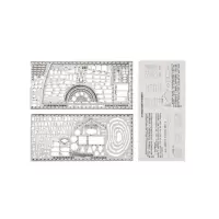 德重 多功能地域地形集训绘图作图指挥尺 2018型制图工具 18型联合指挥尺 简装 白色