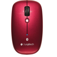 罗技(logitech)M557 蓝牙无线办公鼠标 红色