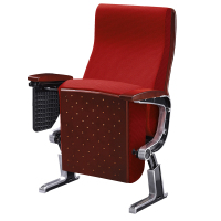 质凡多功能礼堂椅带写字板会议椅剧院椅影院椅铝合金脚多媒体排椅报告厅联排椅