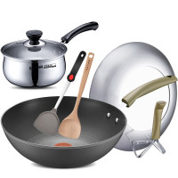 苏泊尔PC30H7火红点钛耐磨无油烟不粘炒锅·可立盖