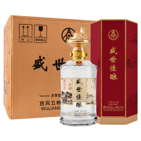 五粮液股份 盛世佳酿 卷藏山河 浓香型白酒 52度 500ml*6整箱装