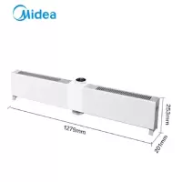 美的(Midea)HDW22MV踢脚线取暖器石墨烯电暖器家用折叠电暖气