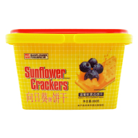 向日葵(SUNFLOWER) 800g蓝莓味苏打夹心饼干