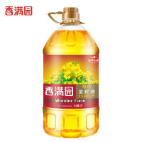 香满园 醇香菜籽油5L(非转压榨/压榨)食用油 5L