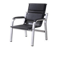 杰祺服务大厅仿皮铁皮椅 单位:组