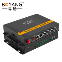 博扬(BOYANG)数字电话光端机 4路电话语音+1路网络+1路双向音频 FC接口20km一对 BY-4P1E1Aa
