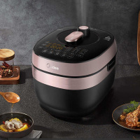 美的(Midea)MY-HT5073PA电压力锅IH加热双胆祛脂预约静排防溢智能wifi浓香.