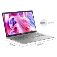 华硕(ASUS)VivoBook15X V5100E(i5-1135G7 16G 512G 锐炬显卡 15.6)冰川银