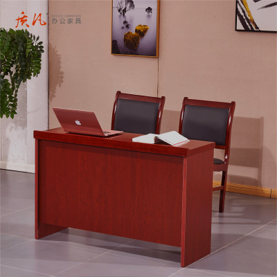 质凡办公家具培训桌油漆条形桌听讲桌办公桌学习桌带置物屉直角