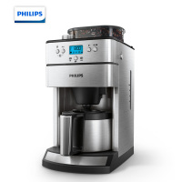 飞利浦(PHILIPS)咖啡机 家用HD7753/00全自动滴滤式带磨豆保温预约功能 HD7751升级款