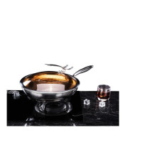 火象 HXG-CG104 千福白钢炒锅 直径32CM