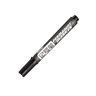 得力 6881 粗头物流记号笔 油性马克笔勾线笔签字笔办公记号笔 10支装 黑色