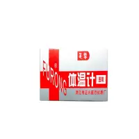 FURONG 芙蓉医用体温计水银三角型玻璃体温计腋下口腔肛测量三角形温度计 yz