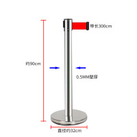 加厚不锈钢护栏 隔离带栏杆座 排队柱