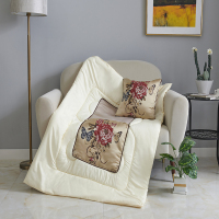 花雨伞 织锦靠垫被