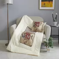 花雨伞 织锦靠垫被