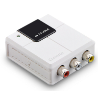 40225 AV转HDMI线转换器 三莲花头接口机顶盒接高清电视显示器投影仪转接线模拟转数字 单位:个