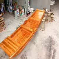 苏米丰 竹泓打捞小木船