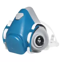 海固 HG-600防毒面具半面罩单只装不含滤盒宝蓝灰