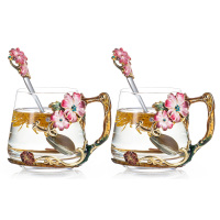 罗比罗丹R-14907J水具(花语雏菊对杯+勺)