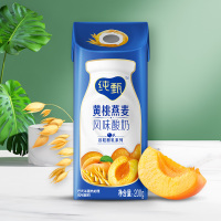 蒙牛(MENGNIU) 纯甄 酸牛奶 常温风味酸牛奶 黄桃燕麦口味 200g*10盒(新老包装随机发货)