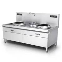 DP大功率商用双头电磁炉 大锅灶台学校食堂HW-SD20C-08 2000*1000*800mm