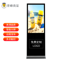 青蜂商显 立式广告机55英寸触摸广告一体机显示器液晶显示屏网络分屏播放器超薄数字标牌 电脑触控版