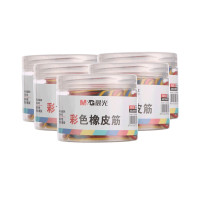 晨光(M&G)橡皮筋 彩色橡皮筋50g 橡胶圈 乳胶圈 彩色捆扎牛皮筋 ASCN9519 5盒装