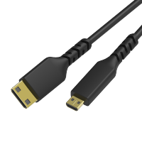 HDMI转接线 Mini HDMI转Micro HDMI 微型4K高清转换平板相机电视投影仪 2米 单位:根