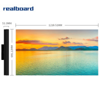 realboard 55英寸0.88mm高清 液晶拼接屏 安防监控视频会议显示器大屏幕前维护套装LFTD55ML2
