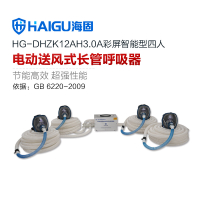 海固 彩屏智能型电动送风式长管呼吸器 HG-DHZK12AH3.0A Q4全面罩四人 套/1