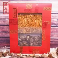 漢盅補 双拼喜庆红盒 虫草花+冬菇-礼盒装 200g