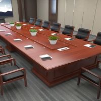 海邦会议桌 900*220cm 贴木皮+油漆